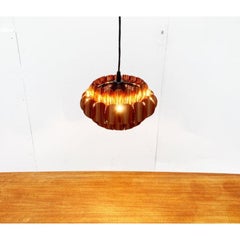 Mid-Century Swiss Copper Type 810 Pendant Lamp by Hans Zender for Temde, 1960s