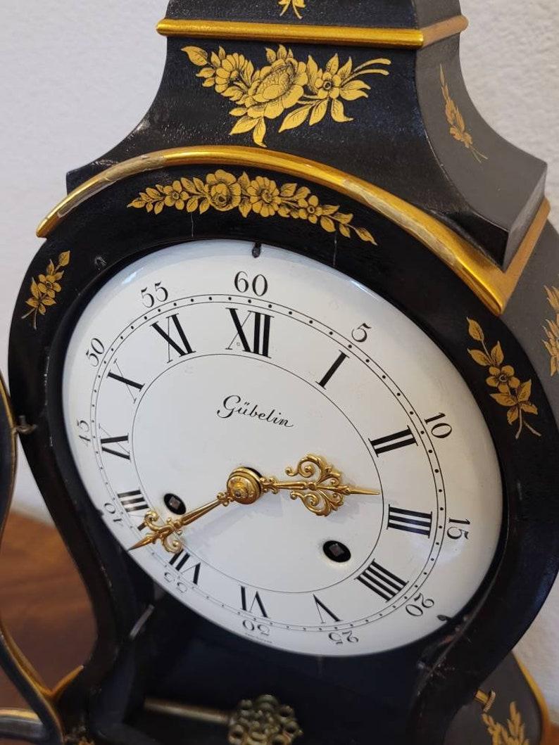 Louis XV Mid-Century Swiss Gubelin Mantel Clock