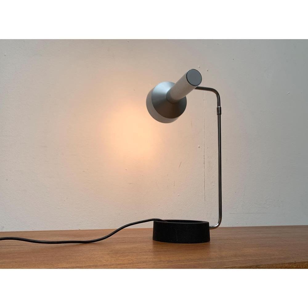 Metal Mid-Century Swiss Minimalist Minilux Table Lamp, 1960s For Sale