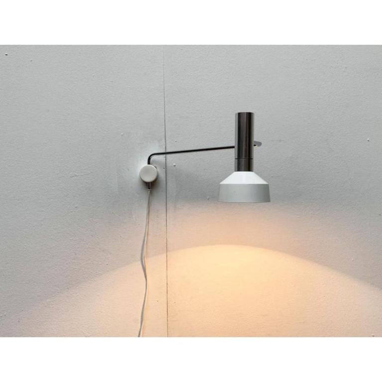 Lámpara de pared minimalista suiza de mediados de siglo Minilux para Baltensweiler, años 60 Metal en venta
