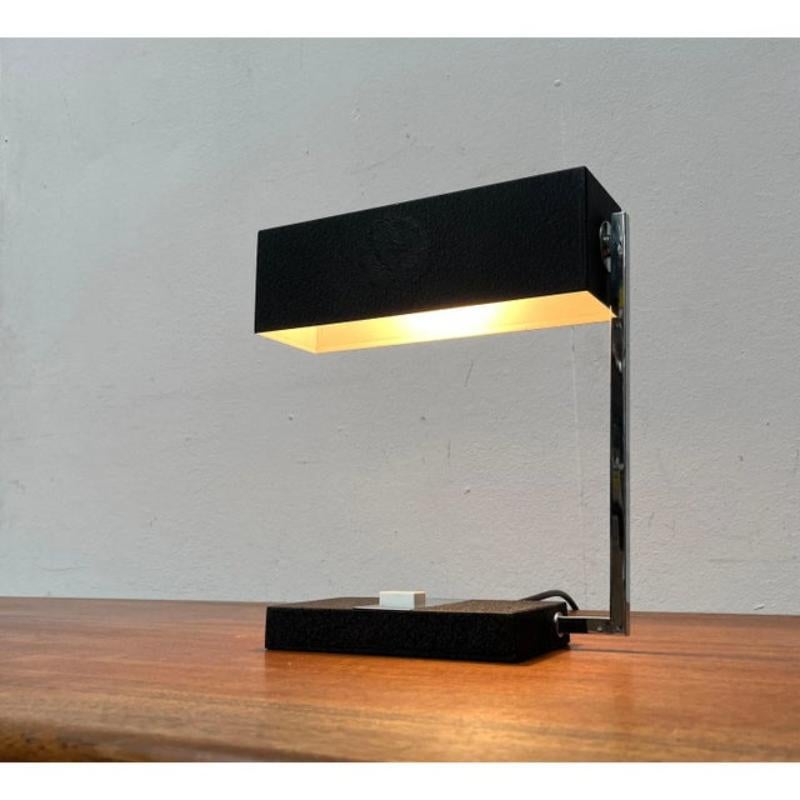 Mid-Century Swiss Minimalist Table Lamp from Megal, 1960s For Sale 5