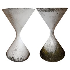 Mid-Century Swiss Pair of Willy Guhl Diablo Large Planters