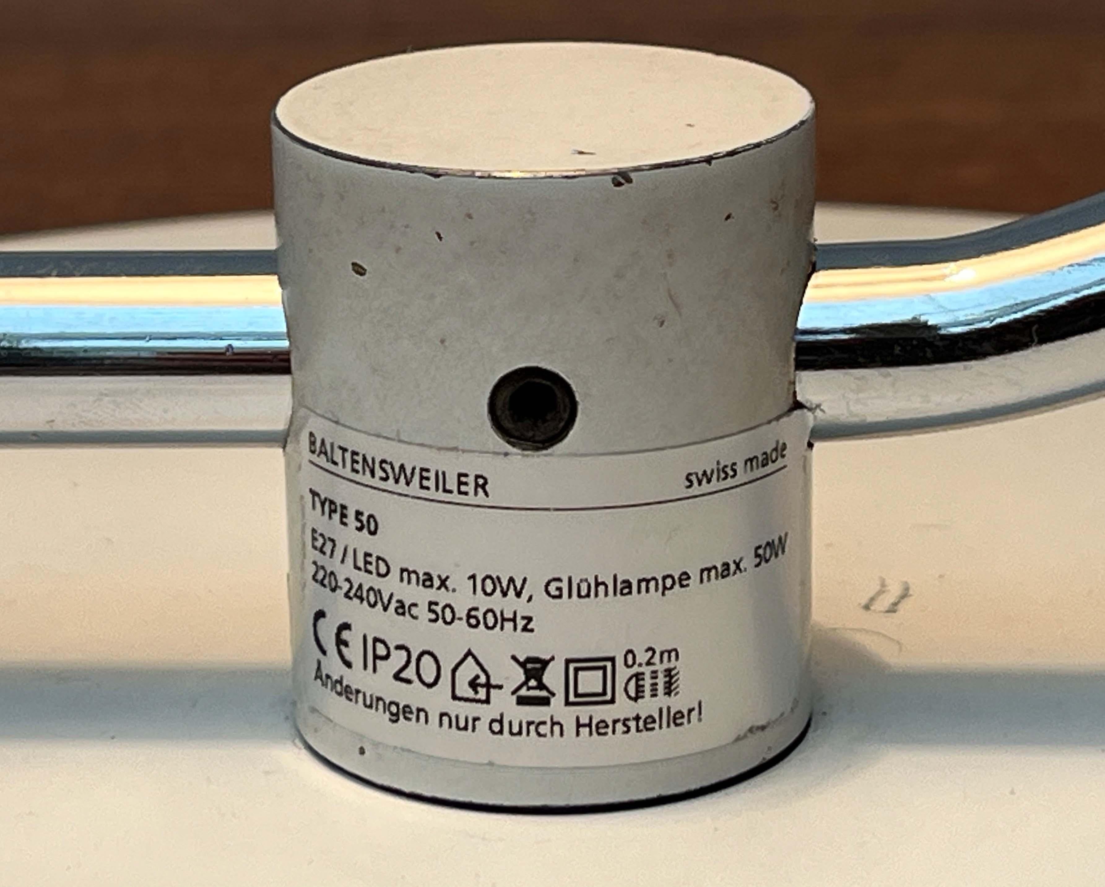 Lampe de table Pentarkus suisse du milieu du siècle dernier par Rosemarie et Rico Baltensweiler, années 50 en vente 9