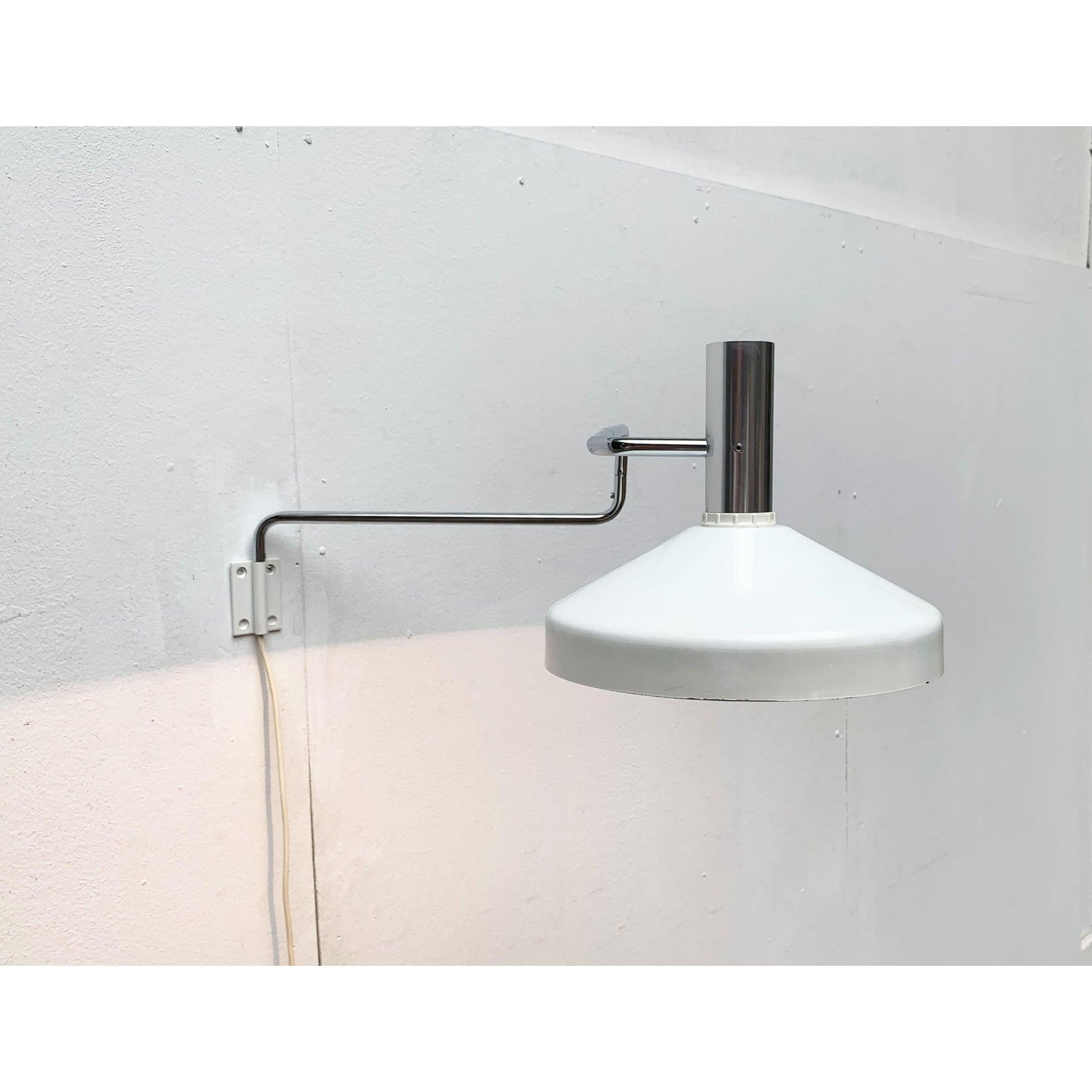 Mid-Century Modern Mid-Century Swiss Pentarkus Wall Lamp by Rosemarie and Rico Baltensweiler, 1950s For Sale