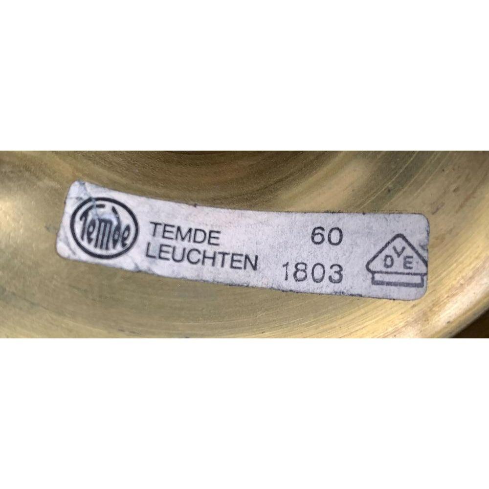 Applique in ottone dell'era spaziale svizzera di metà secolo di E.R. Nele per Temde, anni '60 in vendita 4
