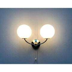 Mid-Century Swiss Space Age Brass Sconce by E.R. Nele for Temde, 1960s