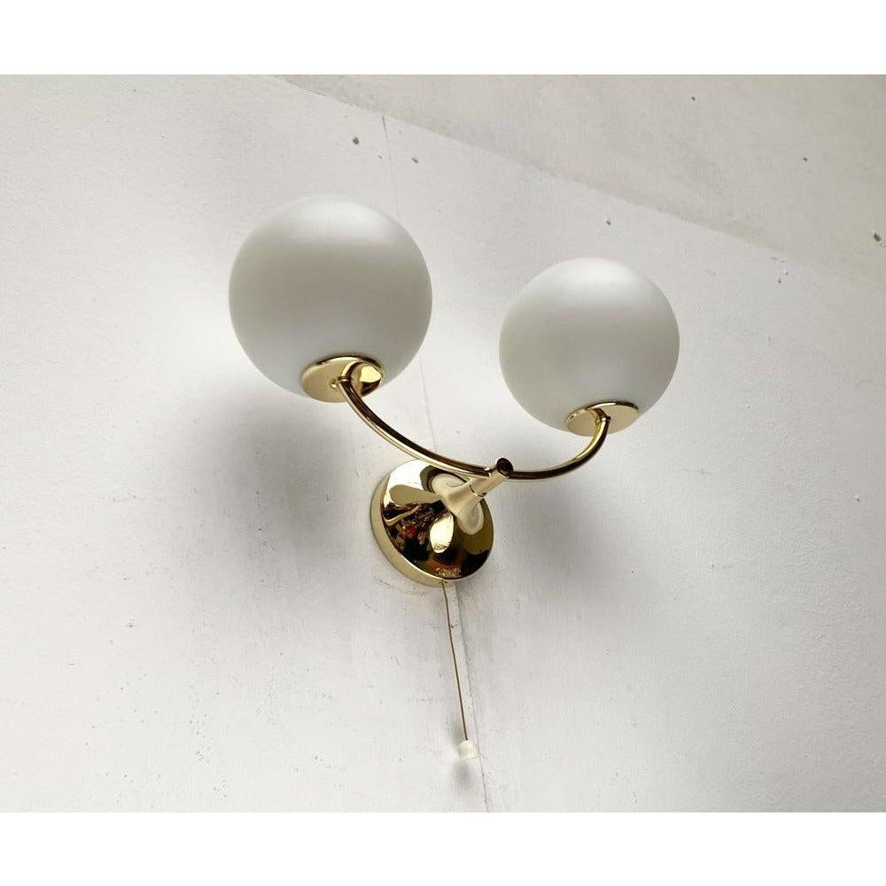 XX secolo Applique in ottone dell'era spaziale svizzera di metà secolo di E.R. Nele per Temde, anni '60 in vendita