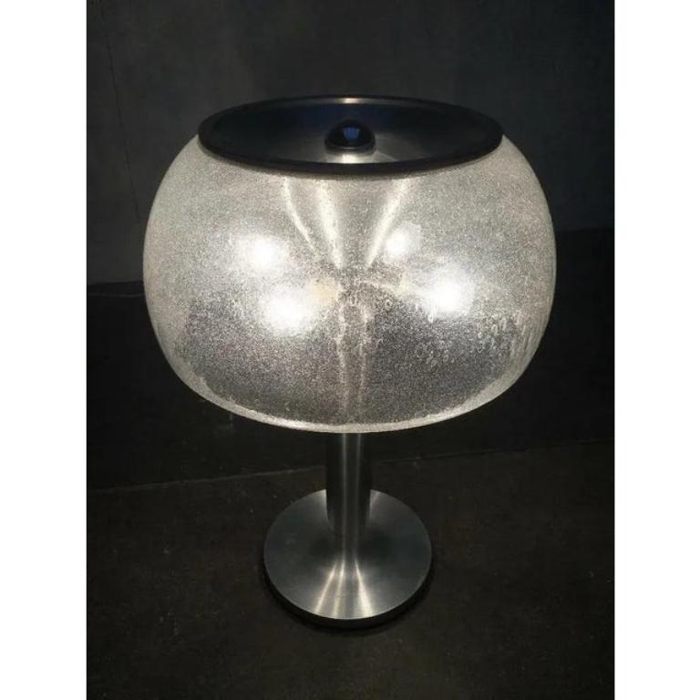 Metal Mid-Century Swiss Space Age Mushroom Floor Lamp from Temde, 1960s For Sale