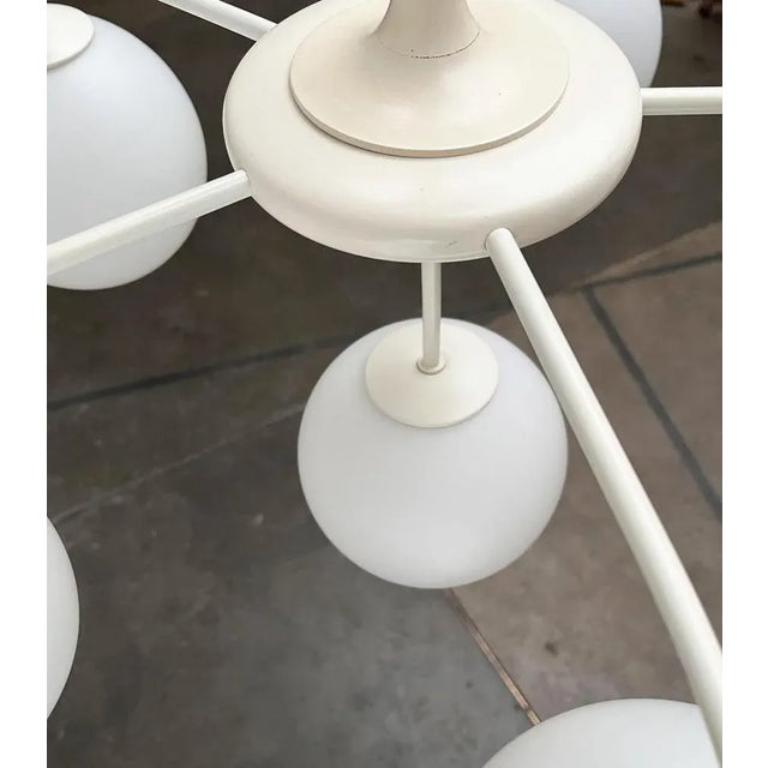 Mid-Century Swiss Space Age Pendant Chandelier by E. R. Nele for Temde, 1960s For Sale 6