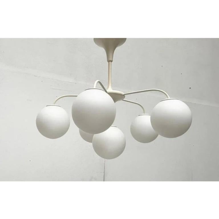 Mid-Century Swiss Space Age Pendant Chandelier by E. R. Nele for Temde, 1960s In Excellent Condition For Sale In Hamburg, DE