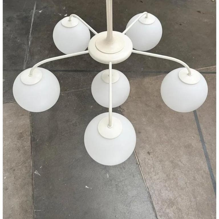 Mid-Century Swiss Space Age Pendant Chandelier by E. R. Nele for Temde, 1960s For Sale 1