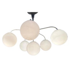 Mid-Century Swiss Space Age Pendant Chandelier by E. R. Nele for Temde, 1960s