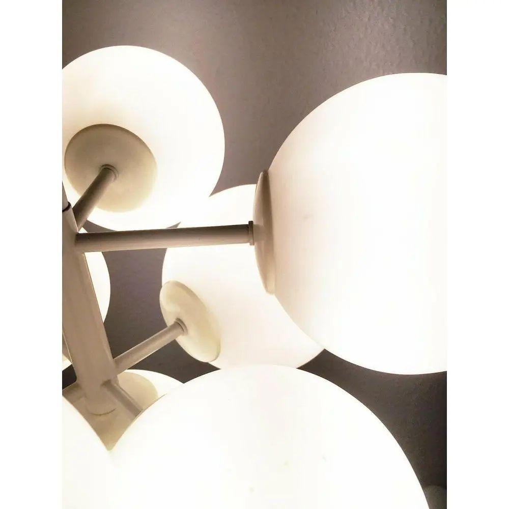 Mid-Century Schweizer Space Age-Hängelampe-Kronleuchterlampe von E. R. Nele, 1960er Jahre im Angebot 3
