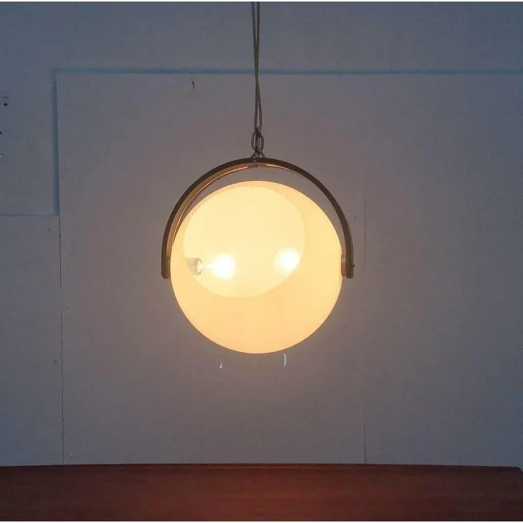 Lampada a sospensione in plastica e compensato di Temde, anni '60, Svizzera, metà secolo. in vendita 1