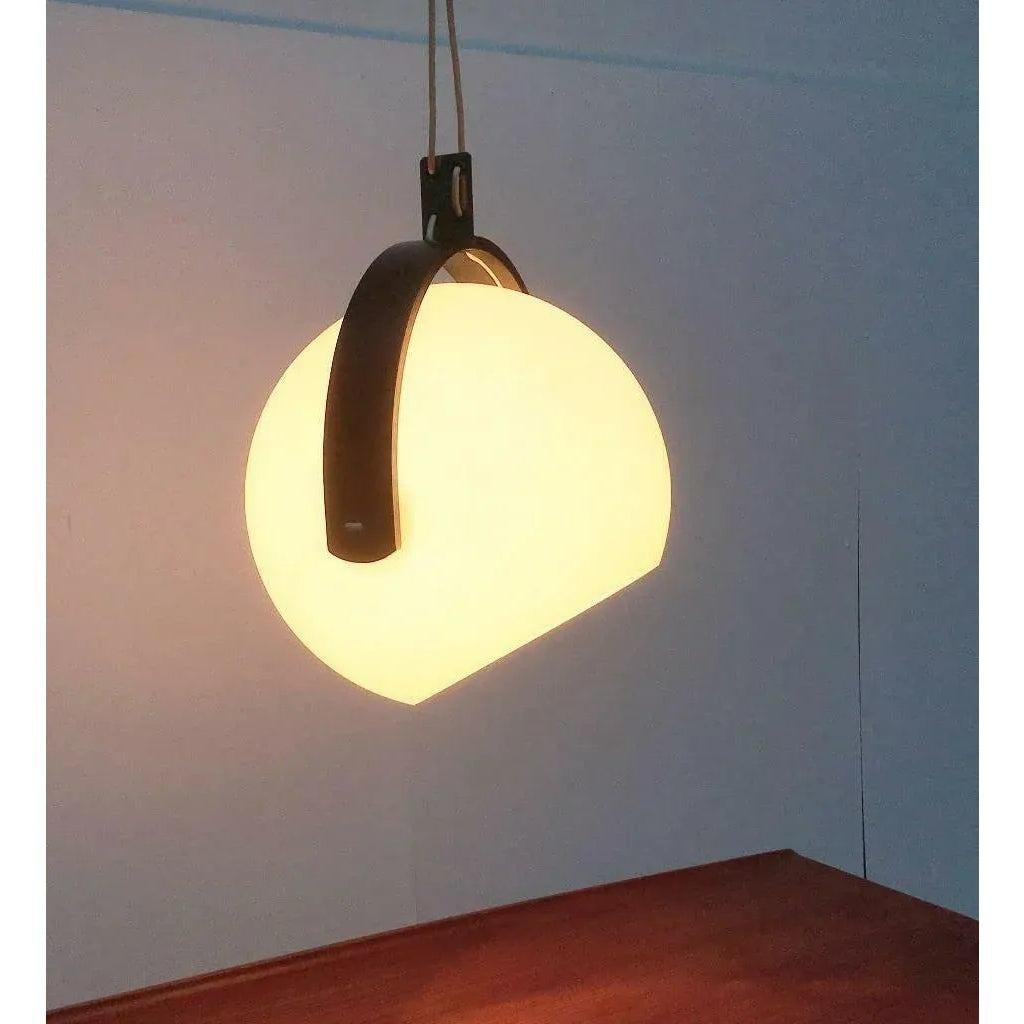 Lampada a sospensione in plastica e compensato di Temde, anni '60, Svizzera, metà secolo. in vendita 2