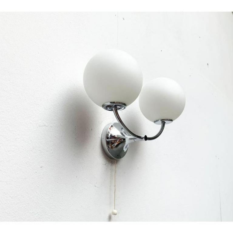 Svizzero Sconce dell'era spaziale svizzera di metà secolo di E.R. Nele per Temde, anni '60 in vendita
