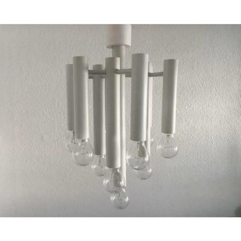 Metal Mid-Century Swiss Space Age Type 415 Minimalist Pendant Lamp from Temde, 1960s For Sale