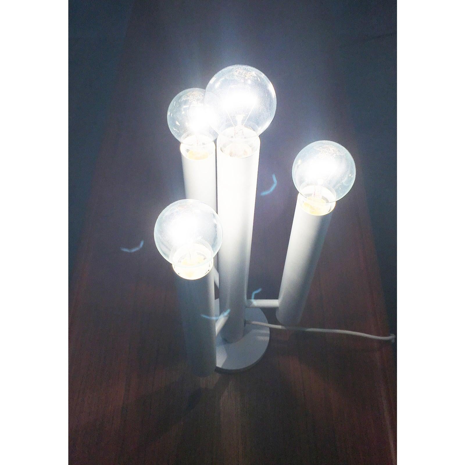 Metal Mid-Century Swiss Table Lamp from Temde, 1960s For Sale