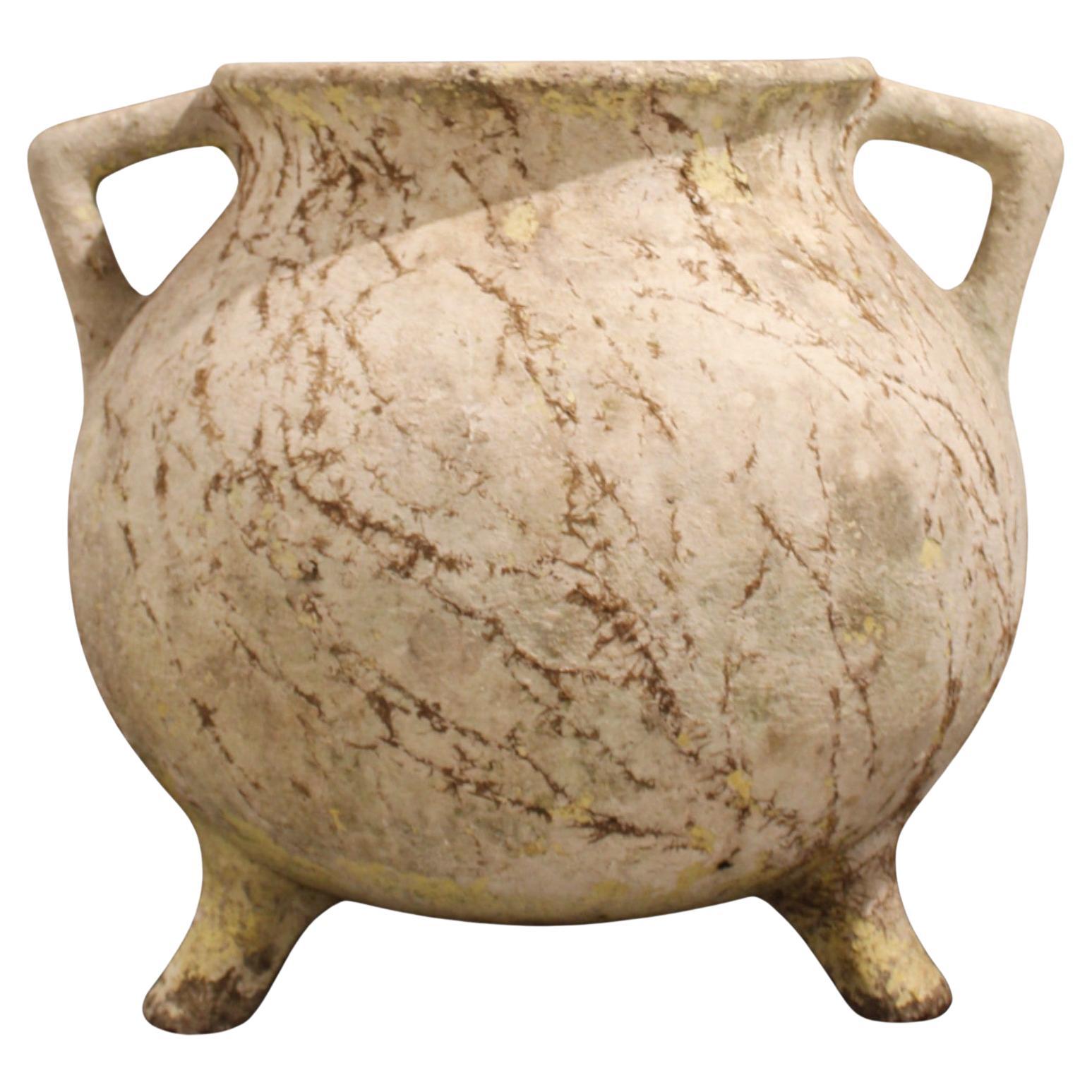 Schweizer Willy Guhl "Marmite" Jardiniere Pflanzgefäß aus der Jahrhundertmitte im Angebot