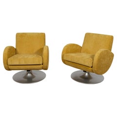 Mid-Century Swivel Armchairs, Denmark, 1960s, Set of 2