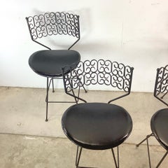 Sgabelli da bar girevoli Mid-Century Attr. Arthur Umanoff - Set di 4 pezzi