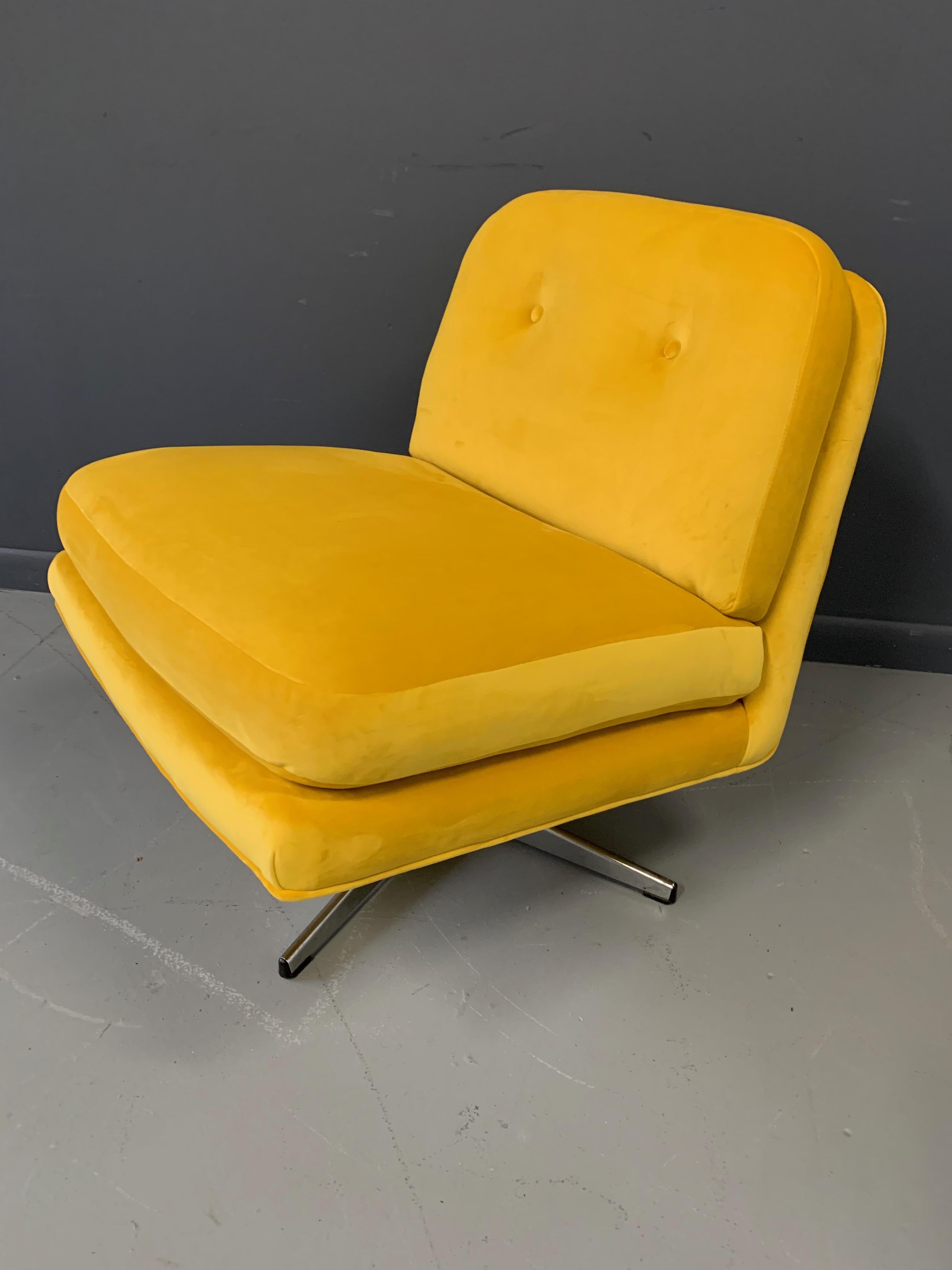 marigold velvet chair