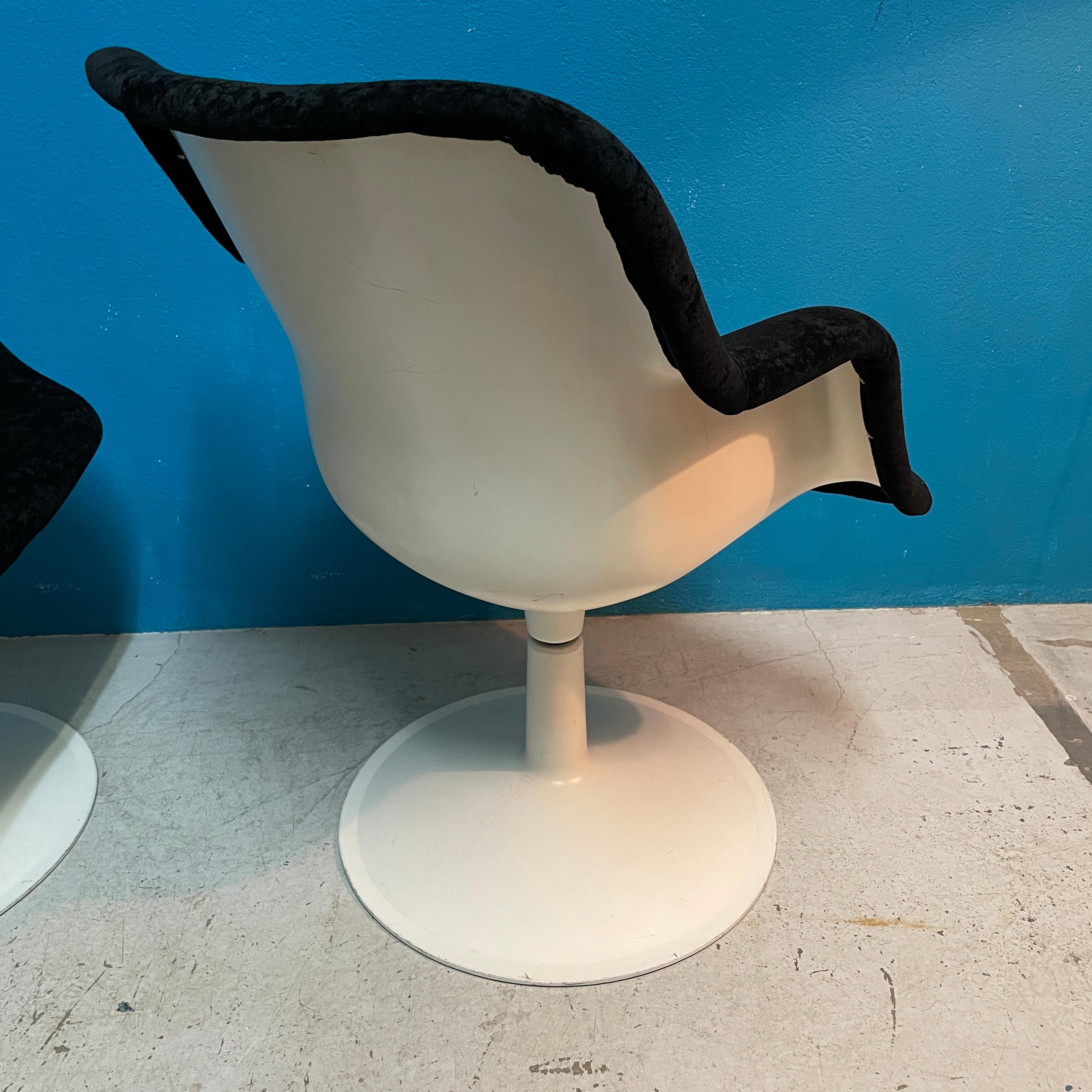 Mid-Century Swivel Chairs / Arm Chairs by Yrjö Kukkapuro for Haimi Finland 1960s 5