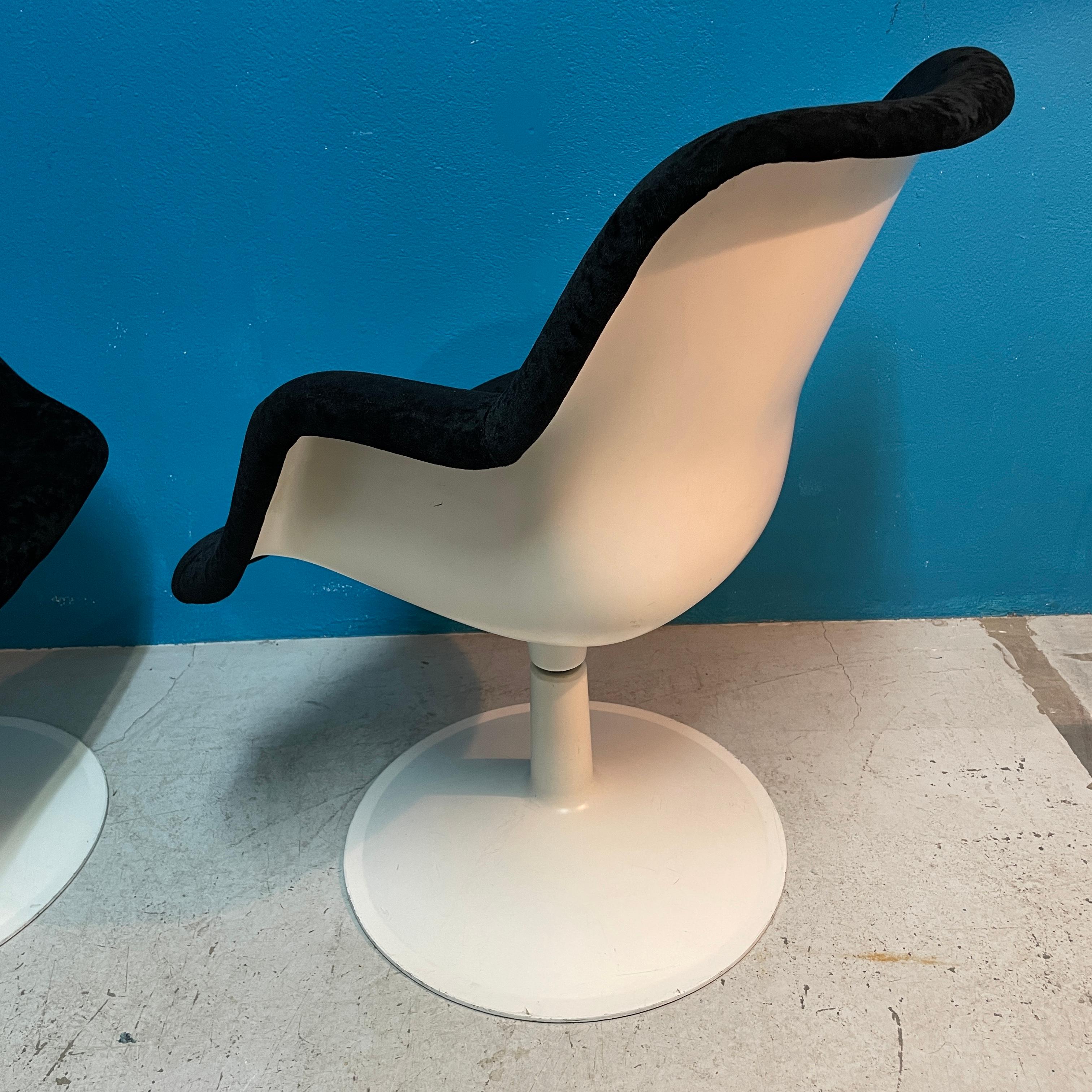 Mid-Century Swivel Chairs / Arm Chairs by Yrjö Kukkapuro for Haimi Finland 1960s 6