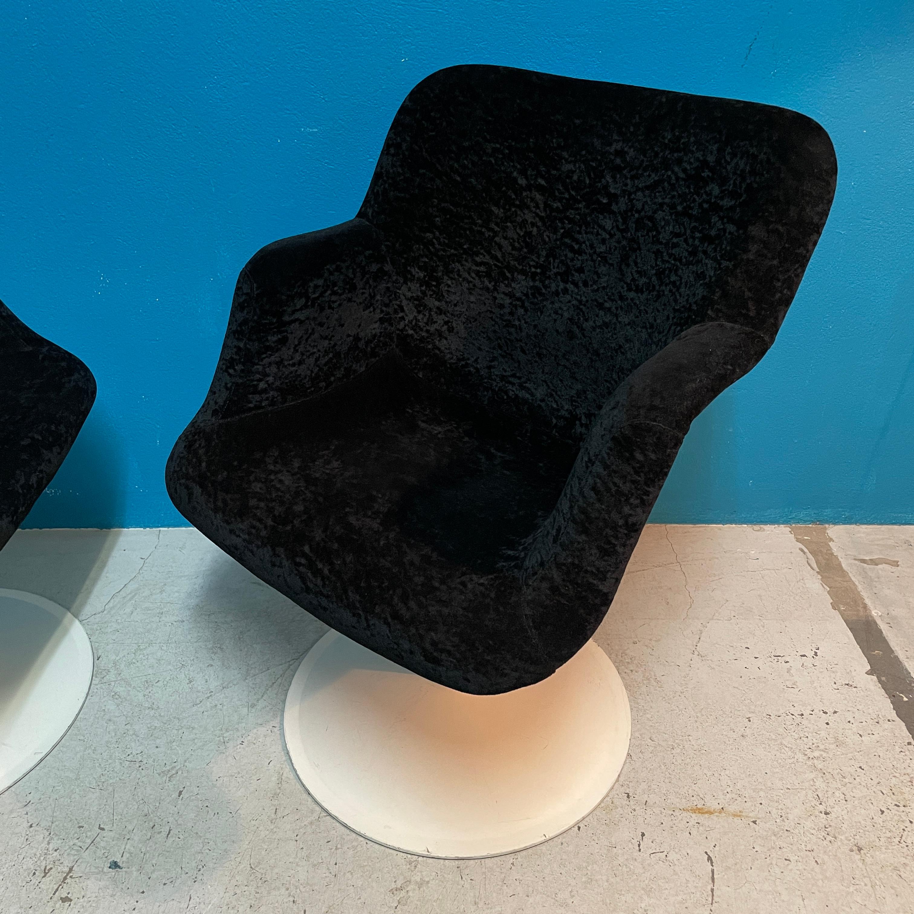 Mid-Century Swivel Chairs / Arm Chairs by Yrjö Kukkapuro for Haimi Finland 1960s 7