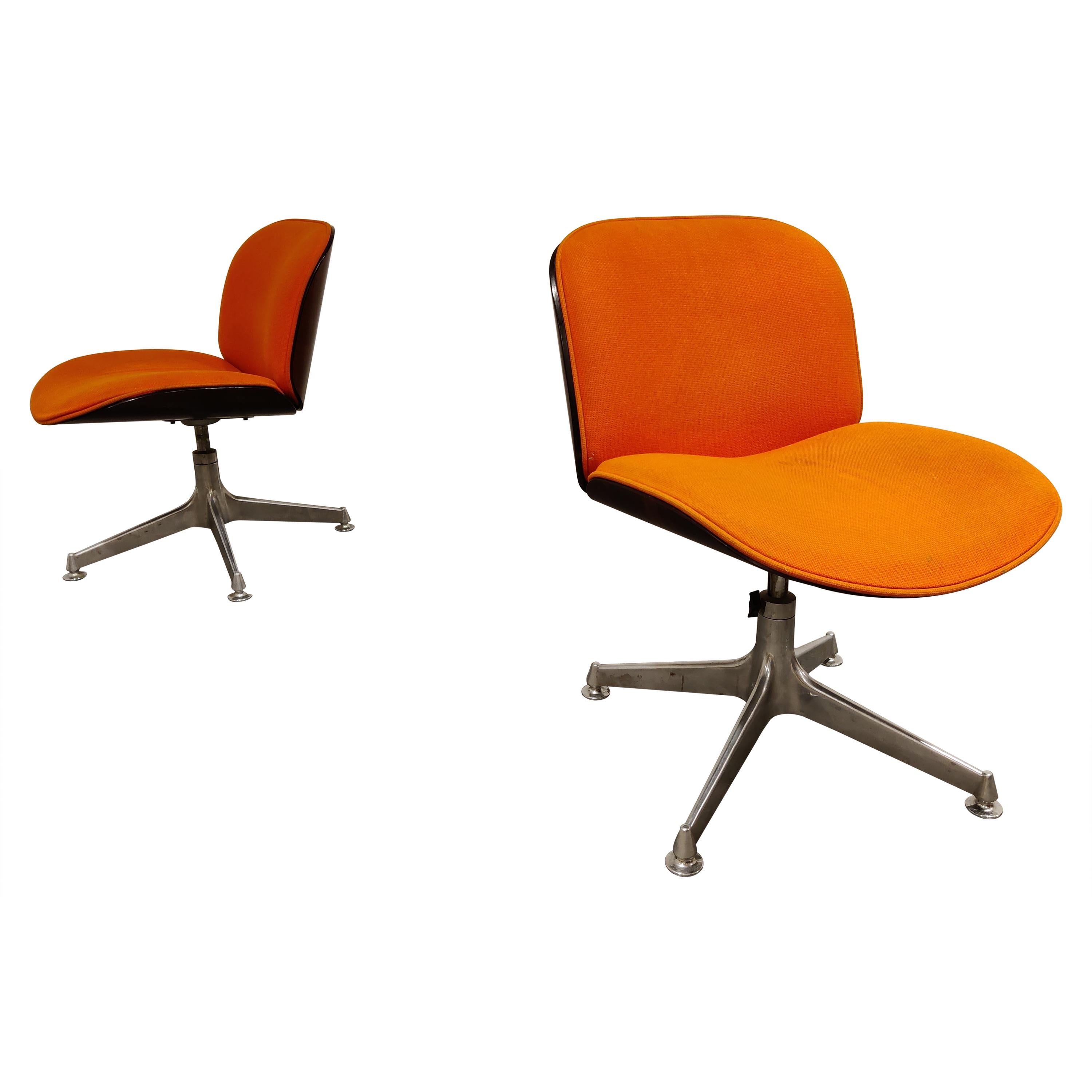 Mid Century Swivel Chairs by Ico Parisi for MIM Italy, 1960s