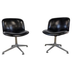 Mid Century Swivel Chairs by Ico Parisi for MIM Italy, 1960s