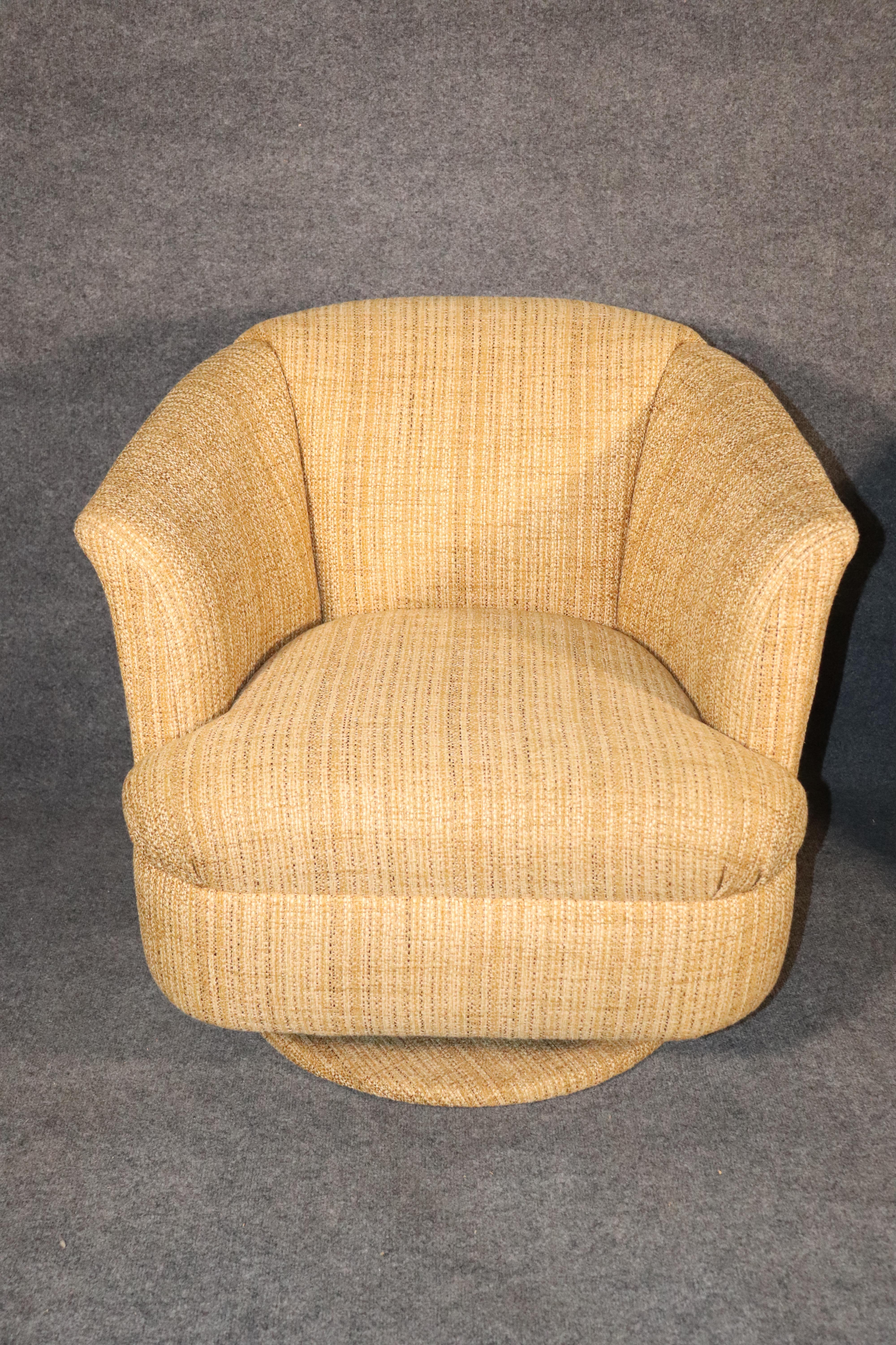 Mid-Century Modern Mid-Century Swivel Club Chairs For Sale