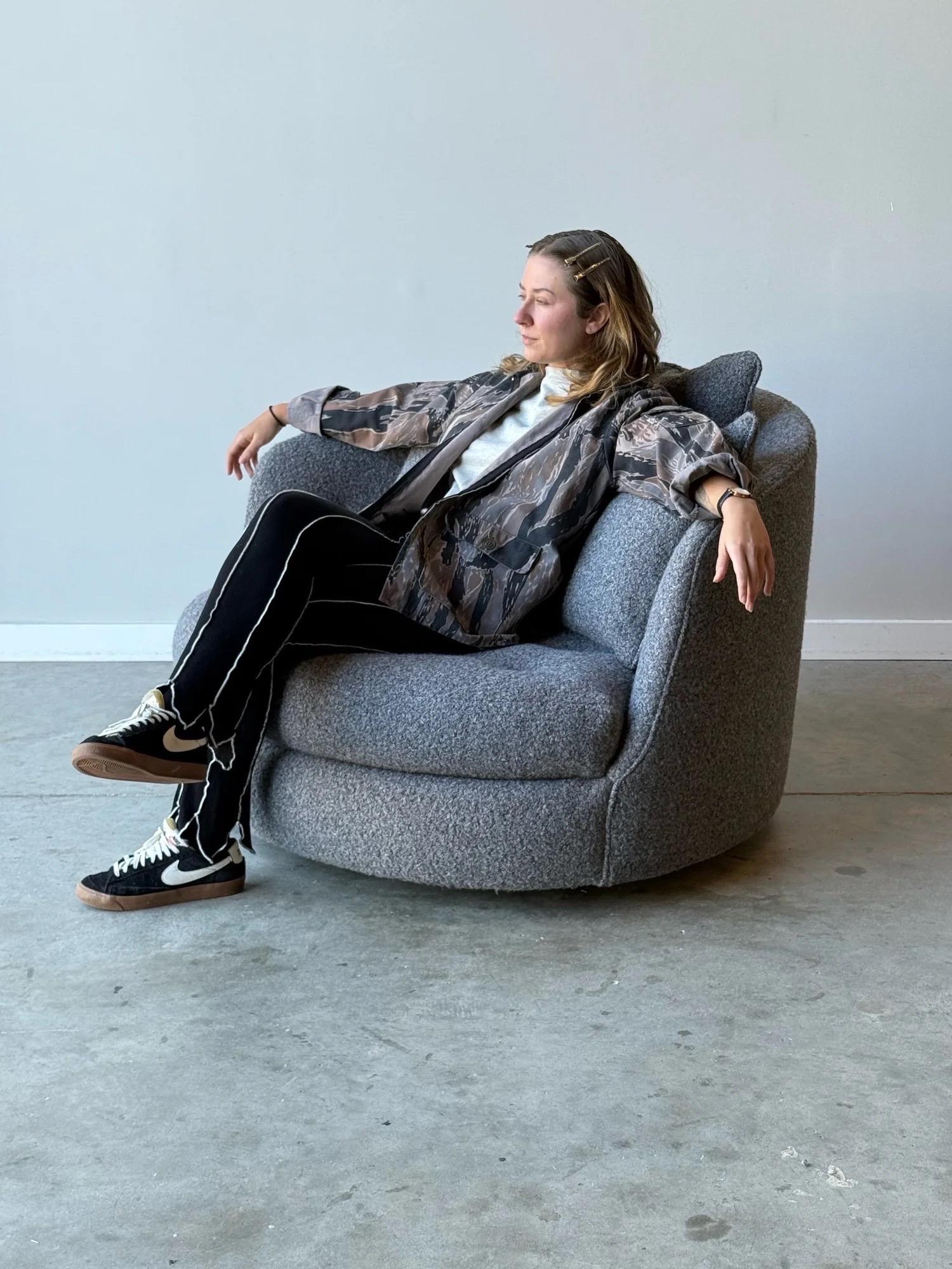 Salon pivotant du milieu du siècle par Milo Baughman pour Thayer Coggin en vente 3