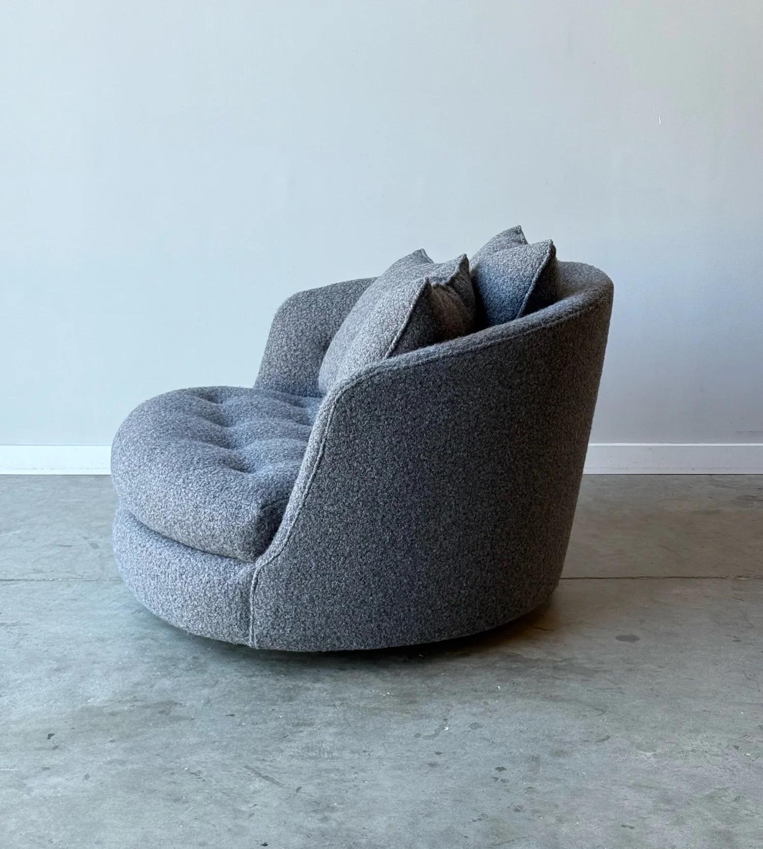 Mid-Century Modern Salon pivotant du milieu du siècle par Milo Baughman pour Thayer Coggin en vente