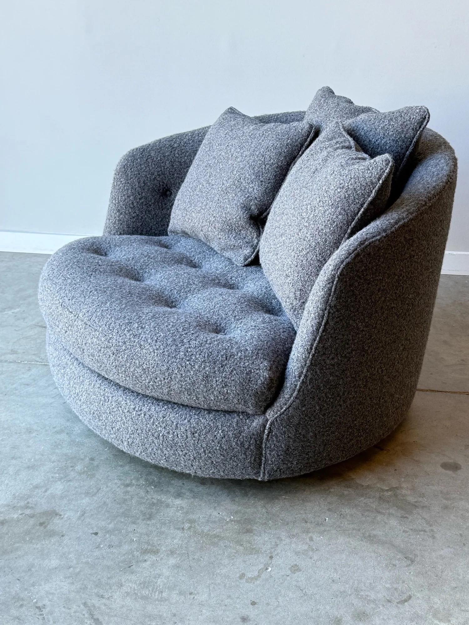 Salon pivotant du milieu du siècle par Milo Baughman pour Thayer Coggin Bon état - En vente à Raleigh, NC