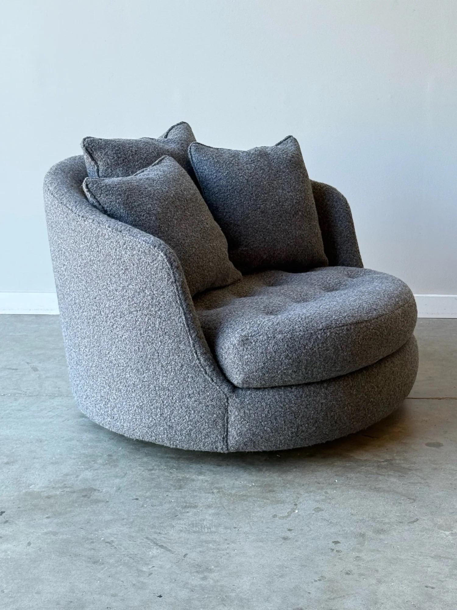 Fin du 20e siècle Salon pivotant du milieu du siècle par Milo Baughman pour Thayer Coggin en vente