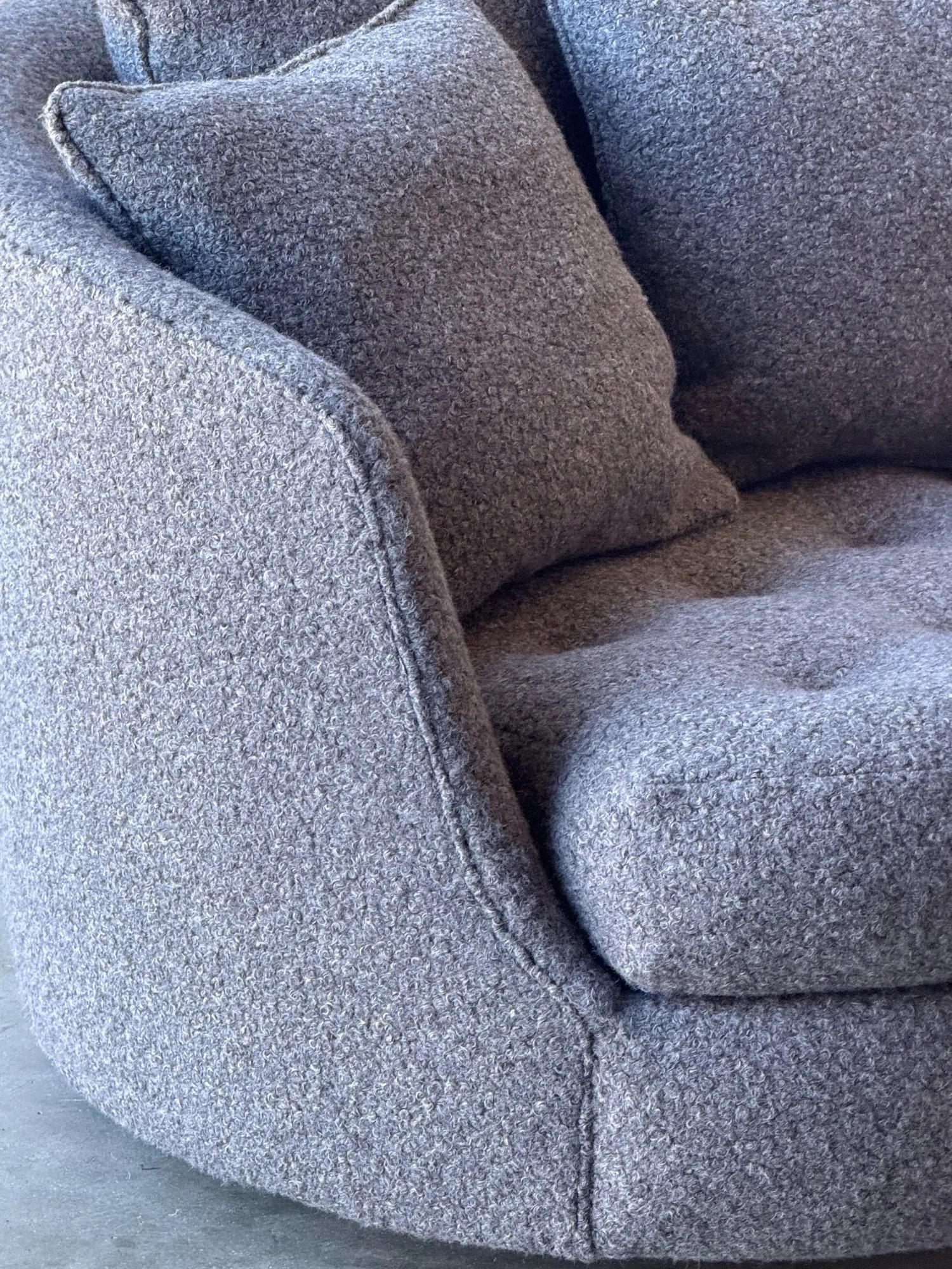 Salon pivotant du milieu du siècle par Milo Baughman pour Thayer Coggin en vente 2