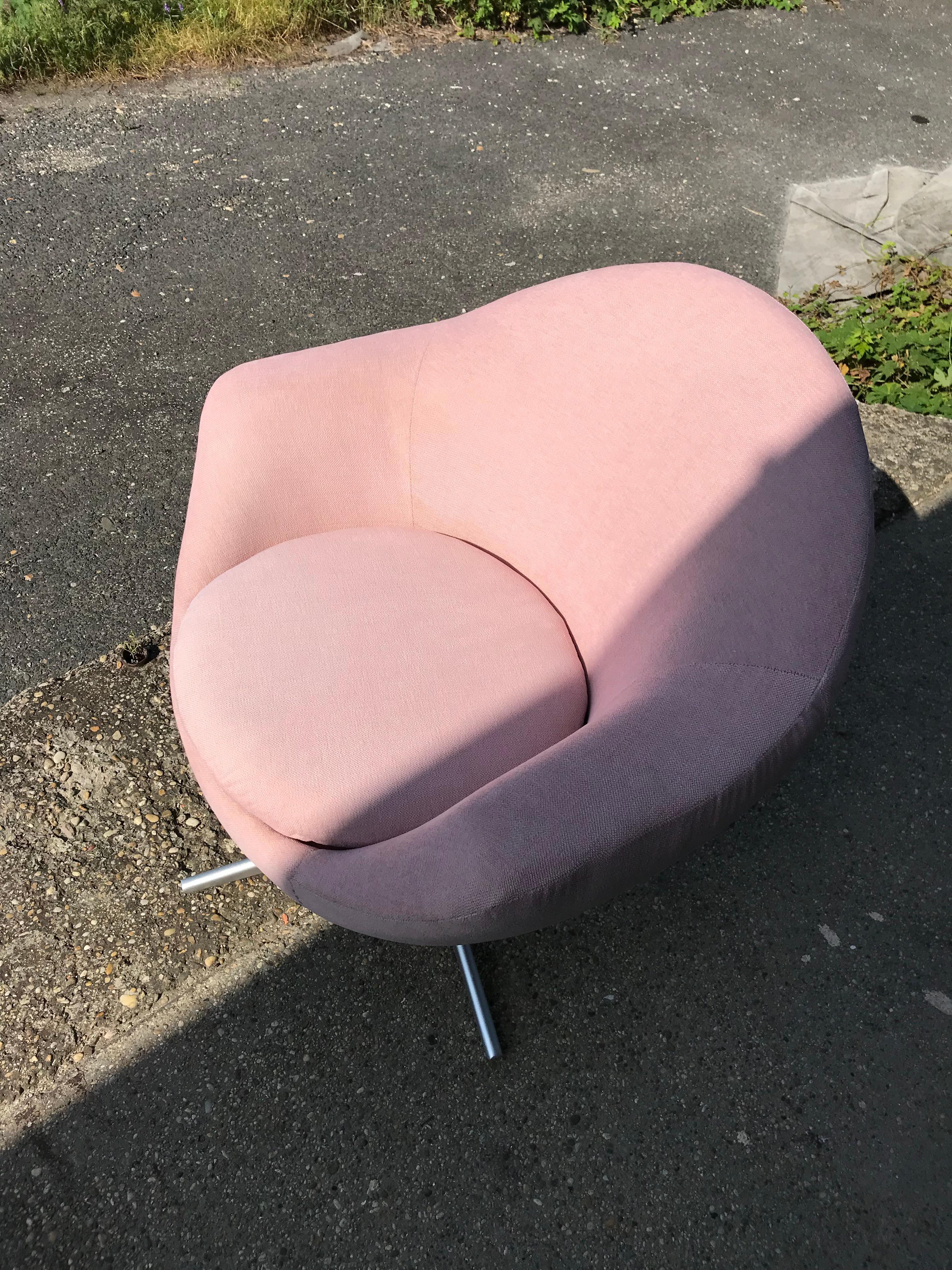 Midcentury Swivel Lounge Chair, 1960s For Sale 2