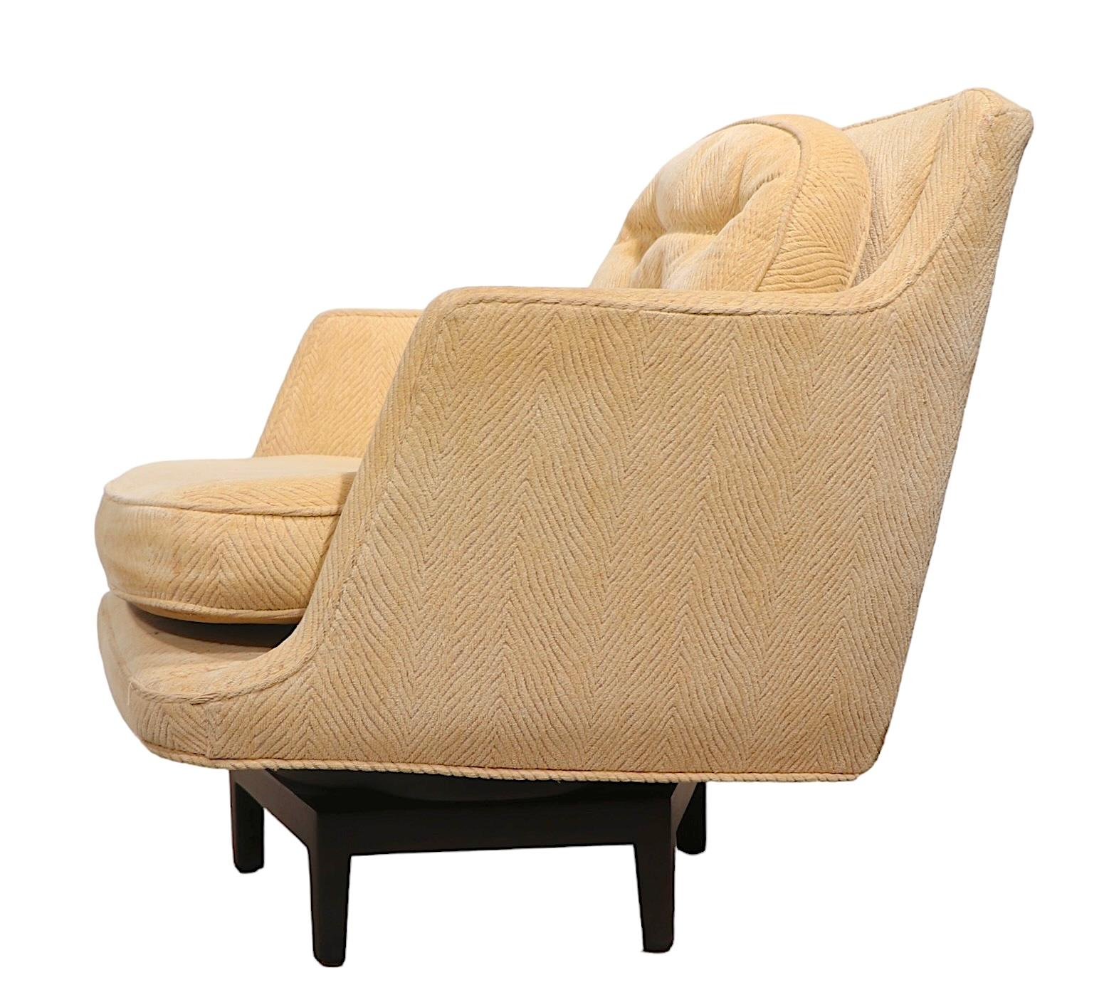 Fauteuil pivotant du milieu du siècle dernier conçu par Edward Wormley pour Dunbar en vente 6