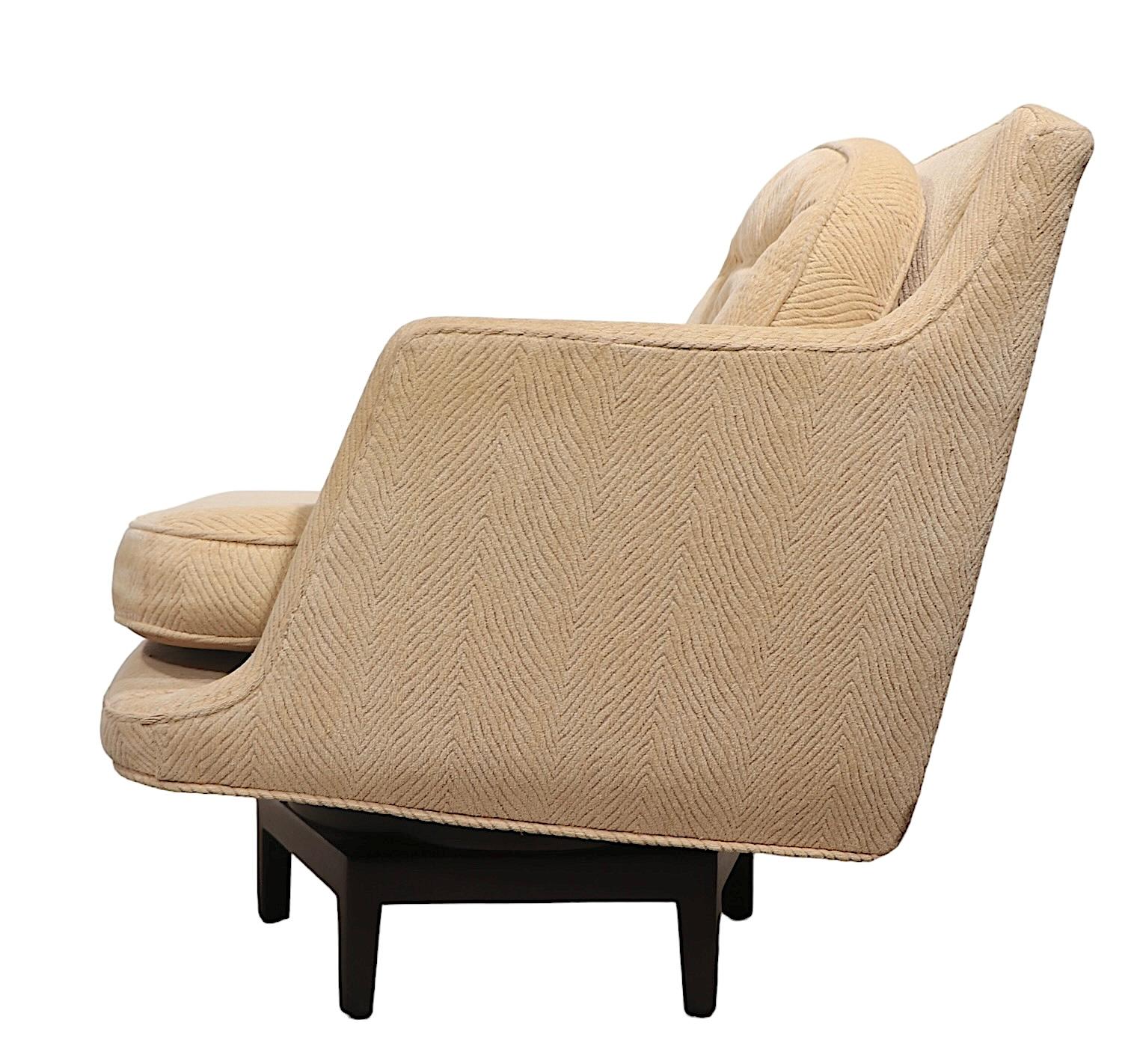 Fauteuil pivotant du milieu du siècle dernier conçu par Edward Wormley pour Dunbar en vente 1
