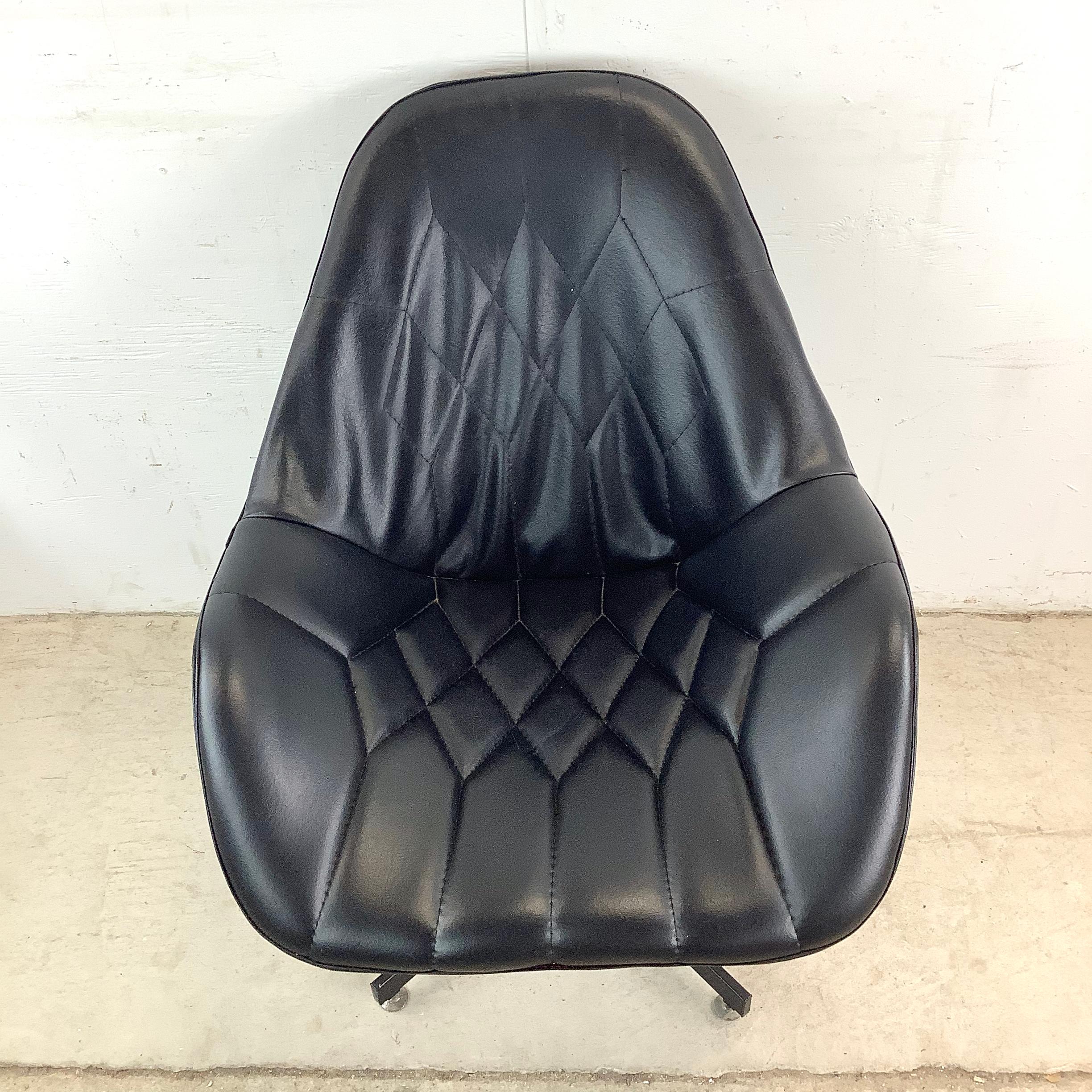 Mid-Century Modern Mid-Century Swivel Lounge Chair For Sale