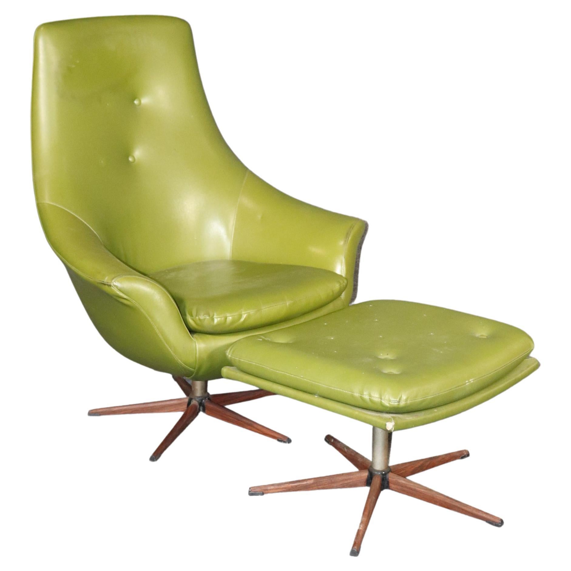 Mid-Century Drehsessel im Angebot