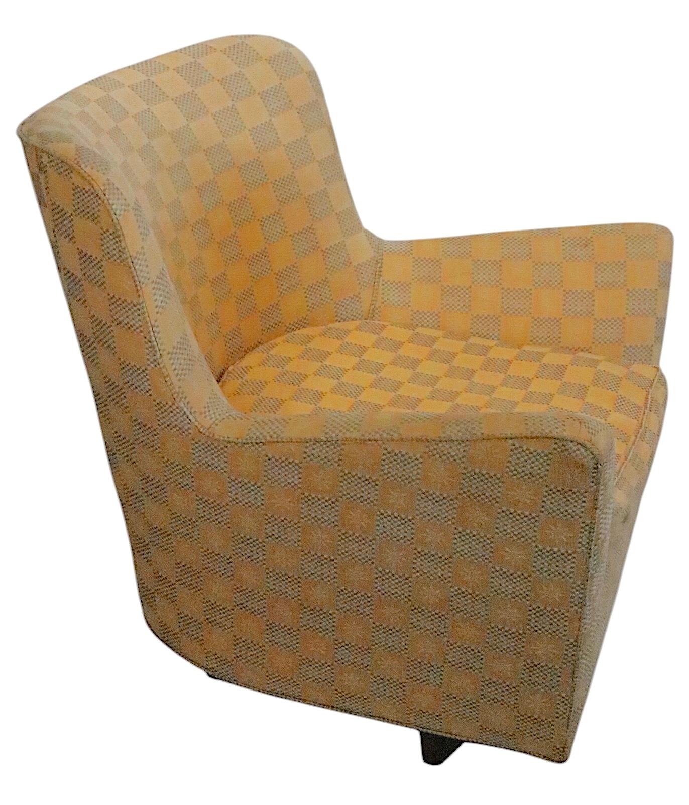 Fauteuil pivotant du milieu du siècle dernier dans le style de Probber  Baughman en vente 2