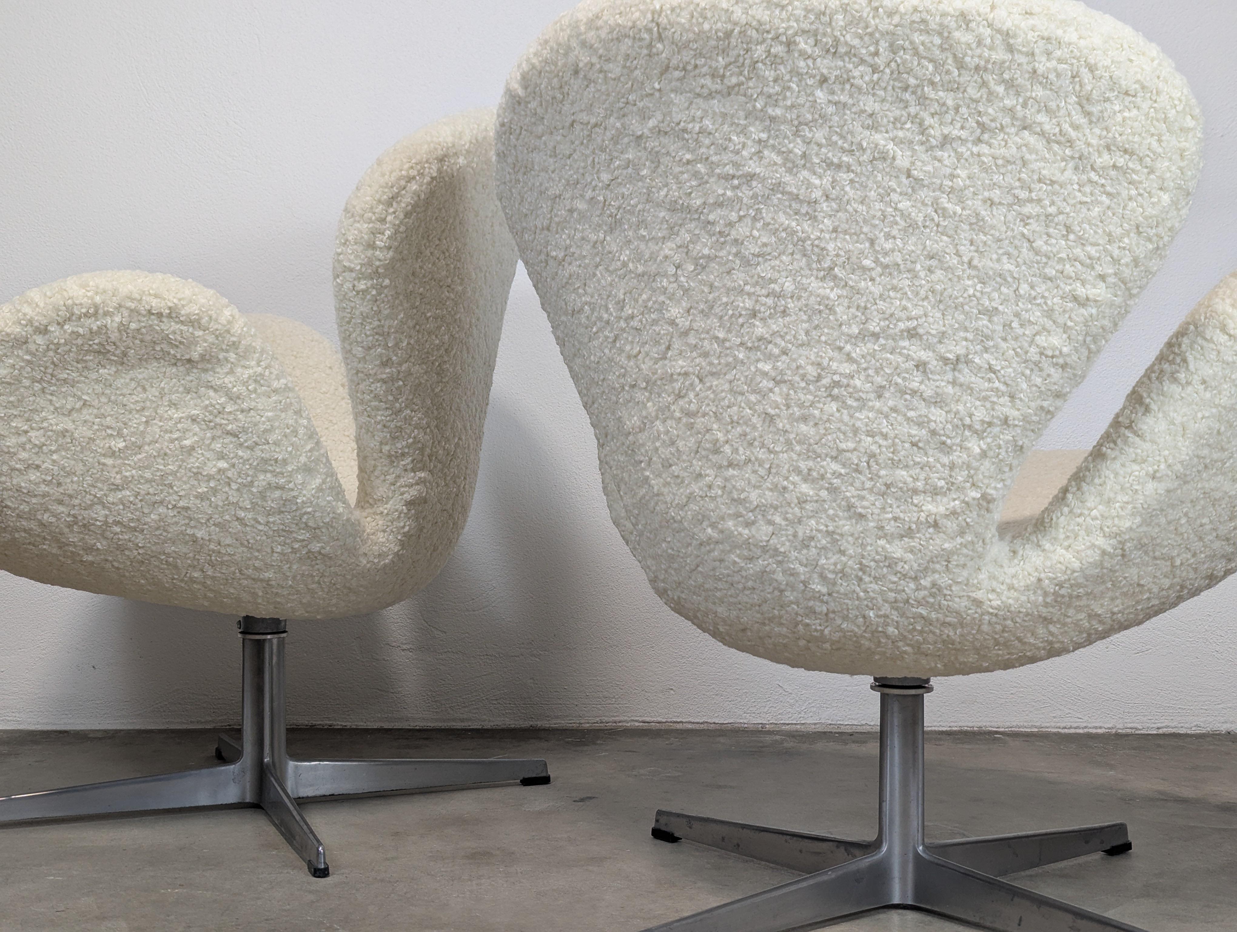 Fauteuil pivotant Swan du milieu du siècle par Arne Jacobsen pour Fritz Hansen, c1960s en vente 3