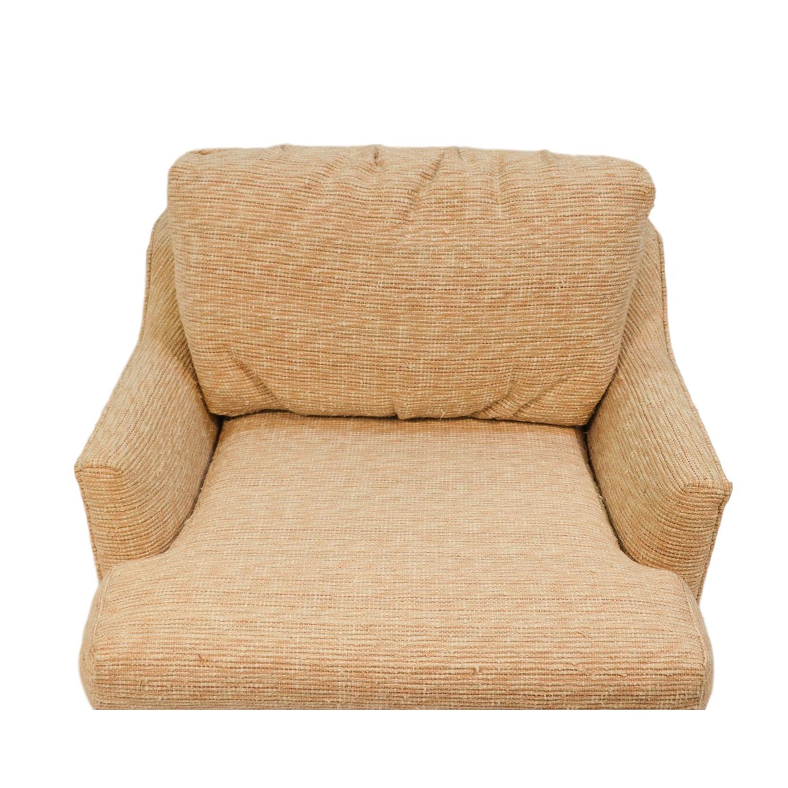 Mid-Century Modern Midcentury Swivel Tub Lounge Chair Milo Baughman Style