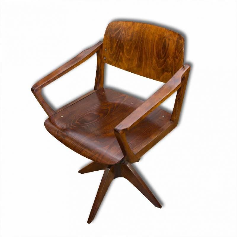 mid century swivel desk chair