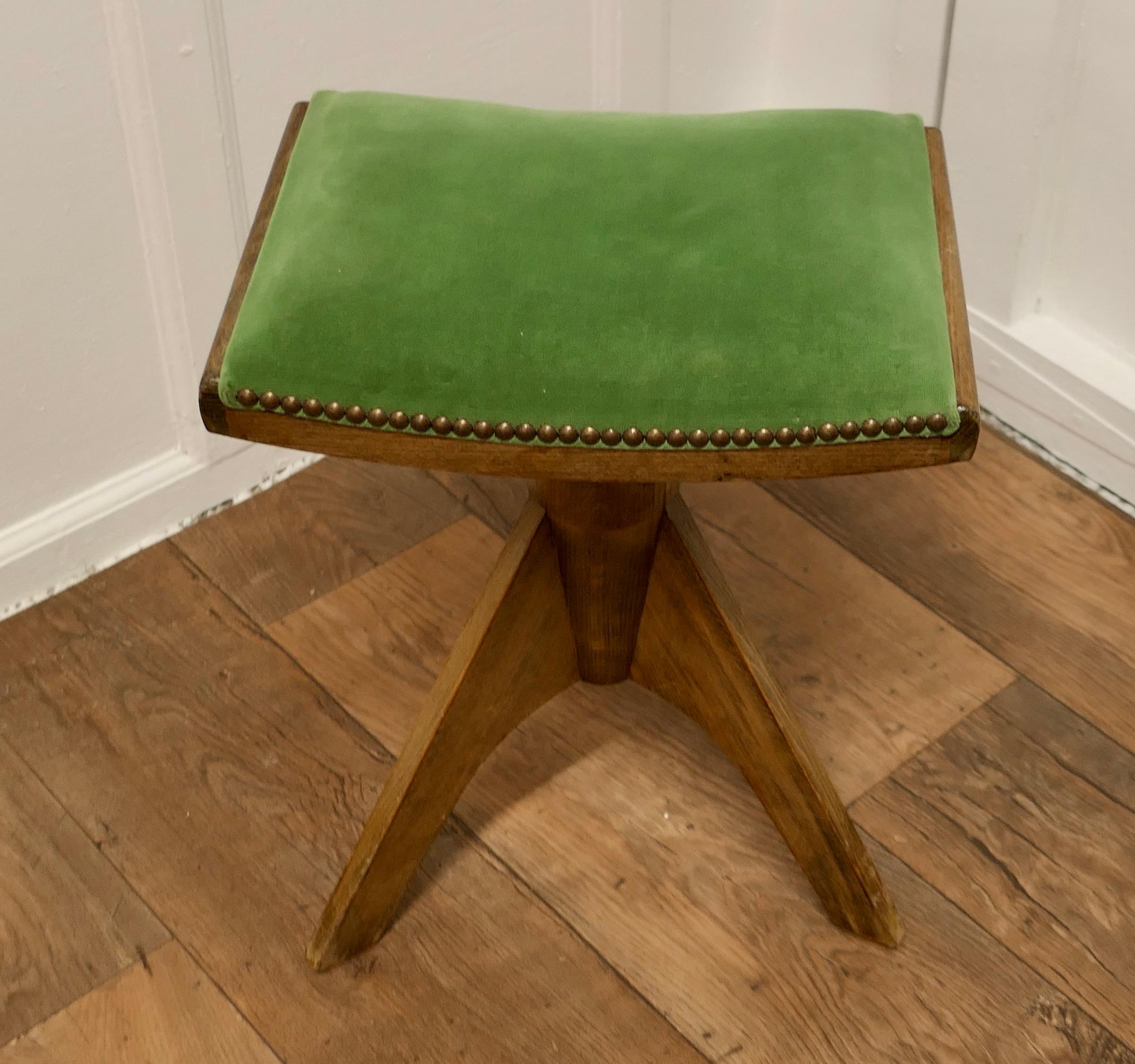 Mid-20th Century Midcentury Swivelling Piano Stool or Dressing Table Seat by Reiner Modell