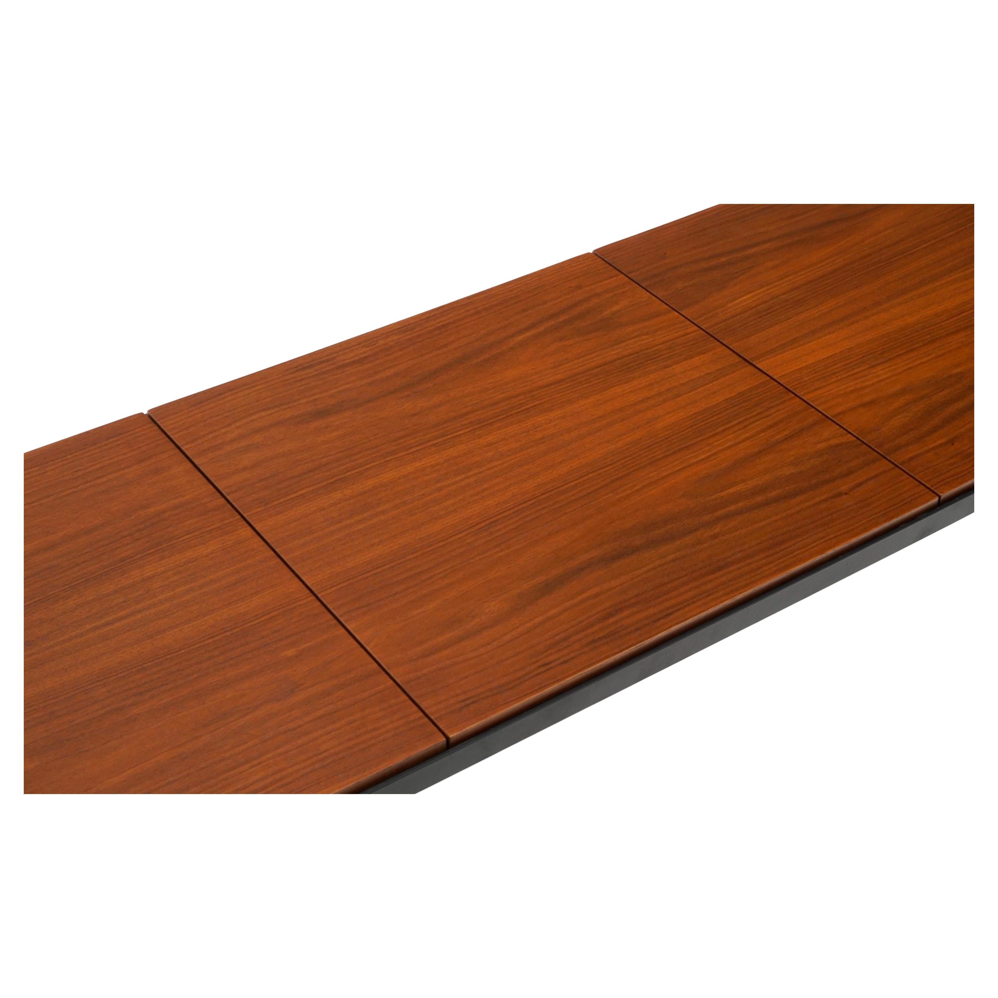 Mesa de centro o banco Mid Century T Angle Walnut Panel de Florence Knoll Moderno de mediados de siglo en venta
