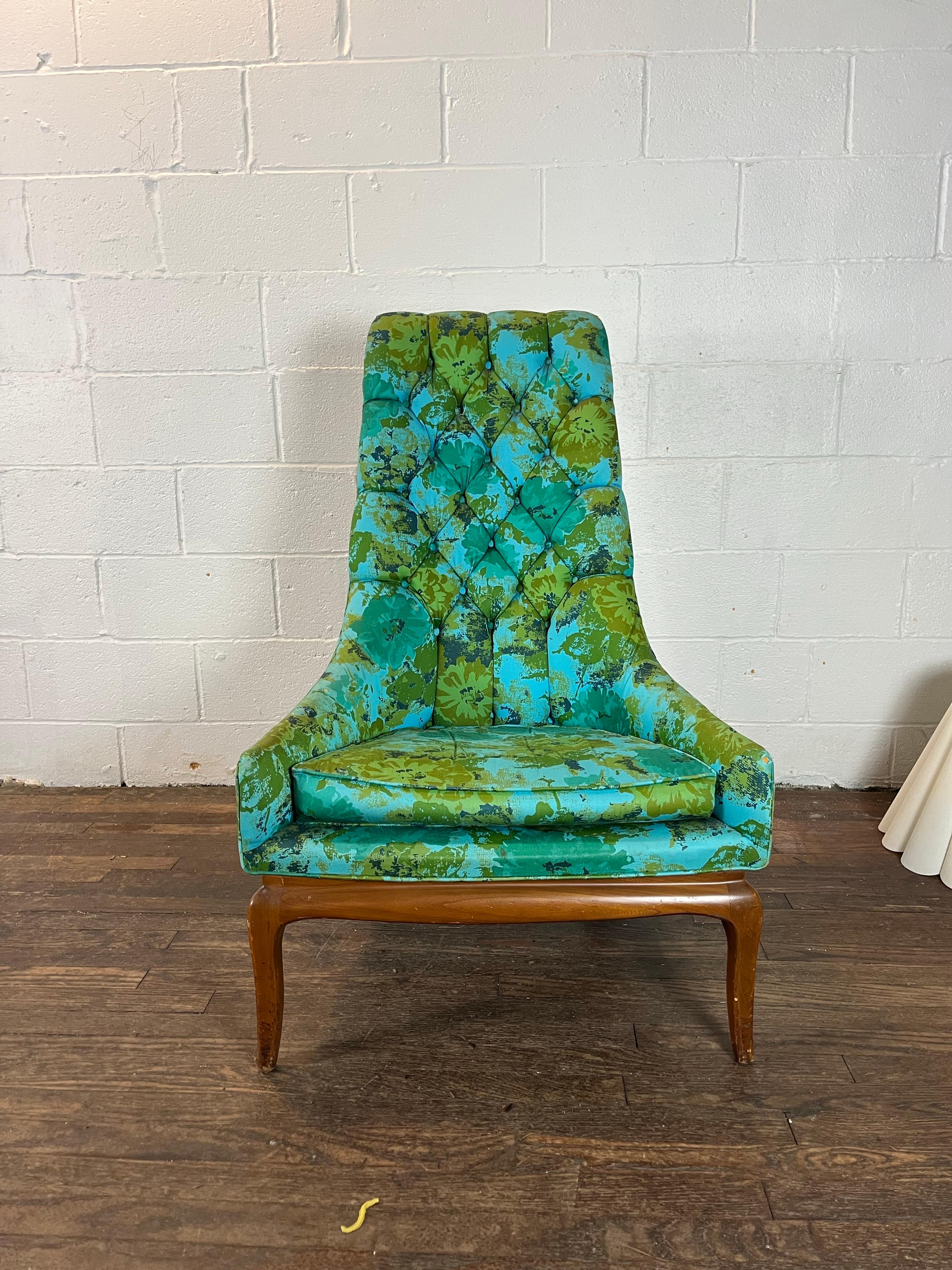 Mid Century T H Robsjohn-Gibbings für Widdicomb Highback Lounge Chair (20. Jahrhundert) im Angebot