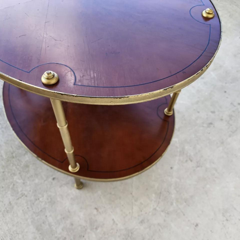 Mid Century Table 2 Tier Hollywood Regency For Sale 7